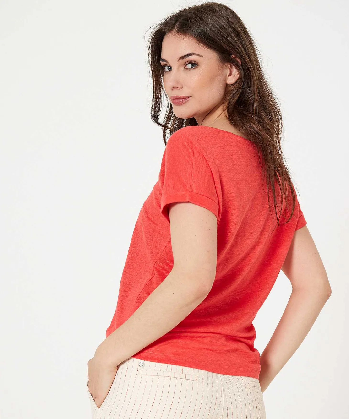 Giulia E Tu Linnen Shirt V-Hals