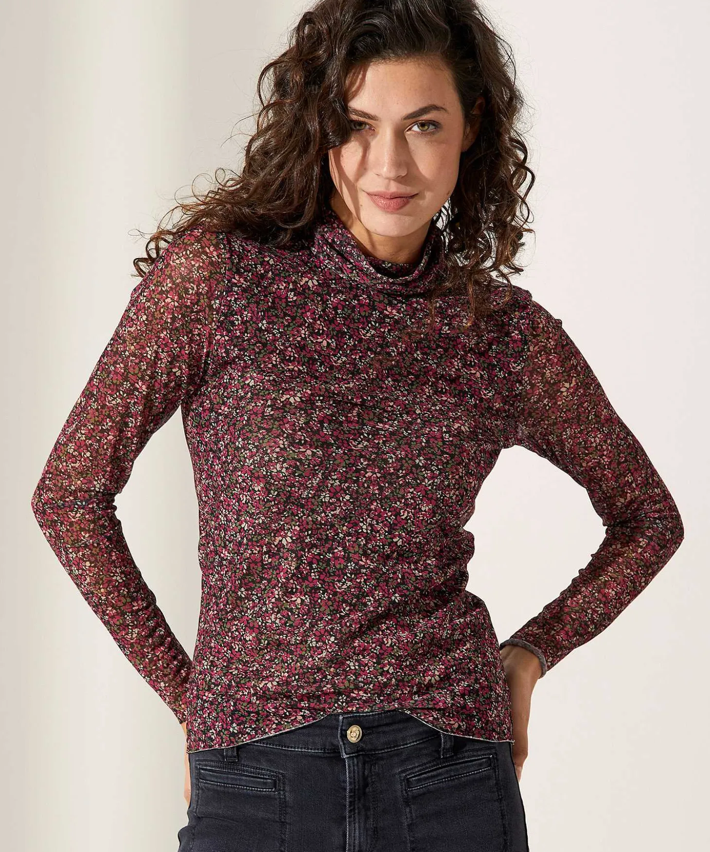 Giulia E Tu Mesh Colshirt Millefleurs