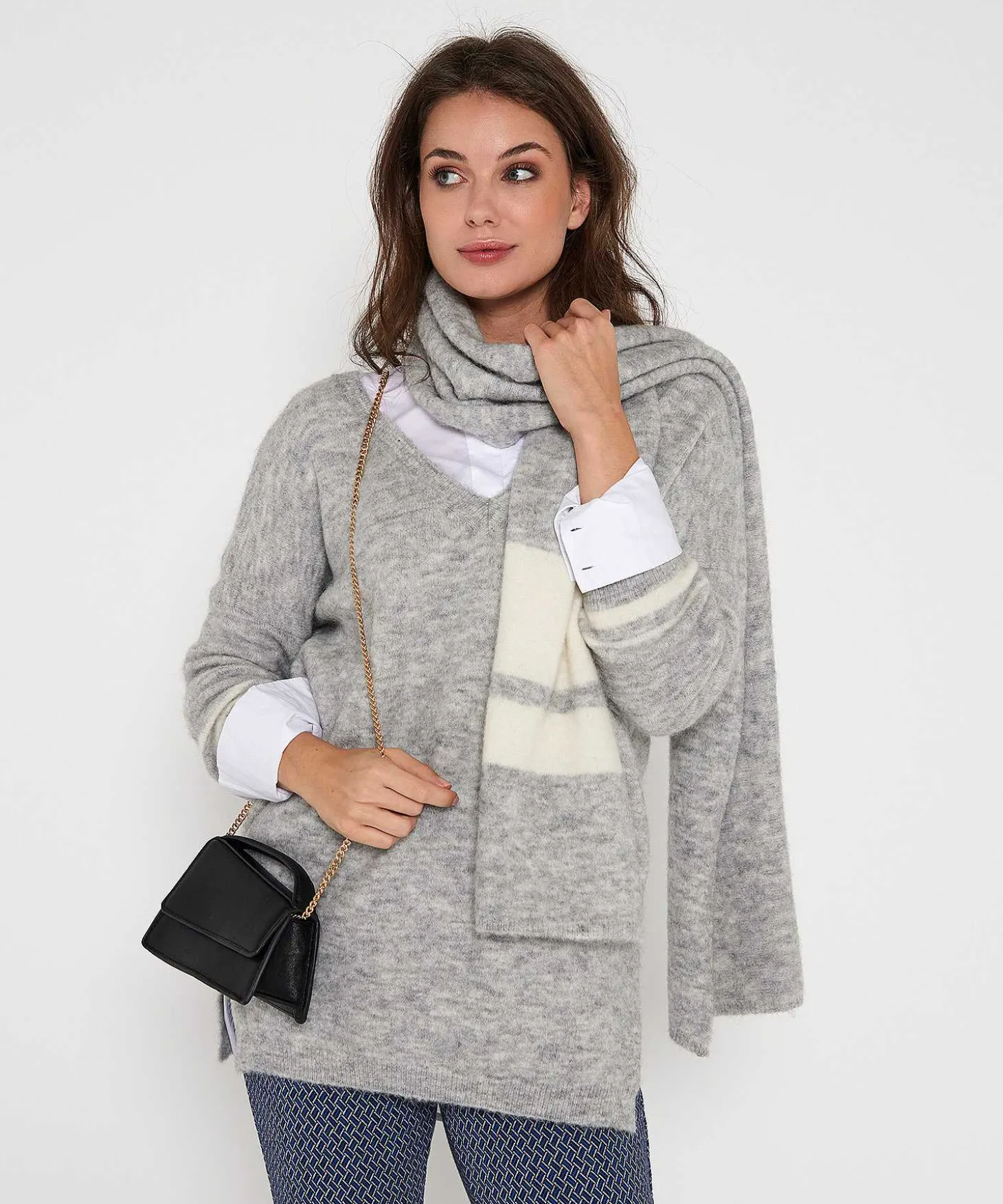 Giulia E Tu Oversized Trui V-Hals