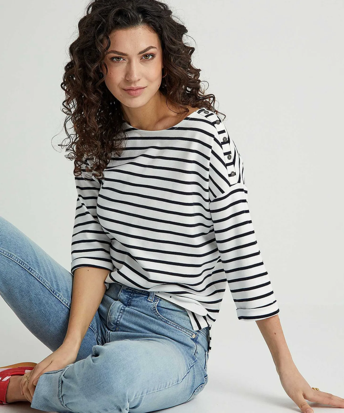 Giulia E Tu Shirt Bretonse Streep
