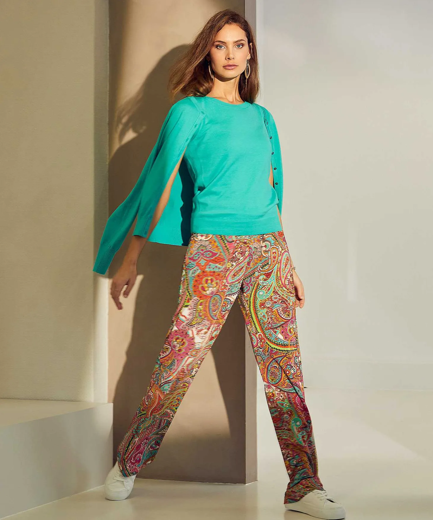 Giulia E Tu Slinky Broek Paisley