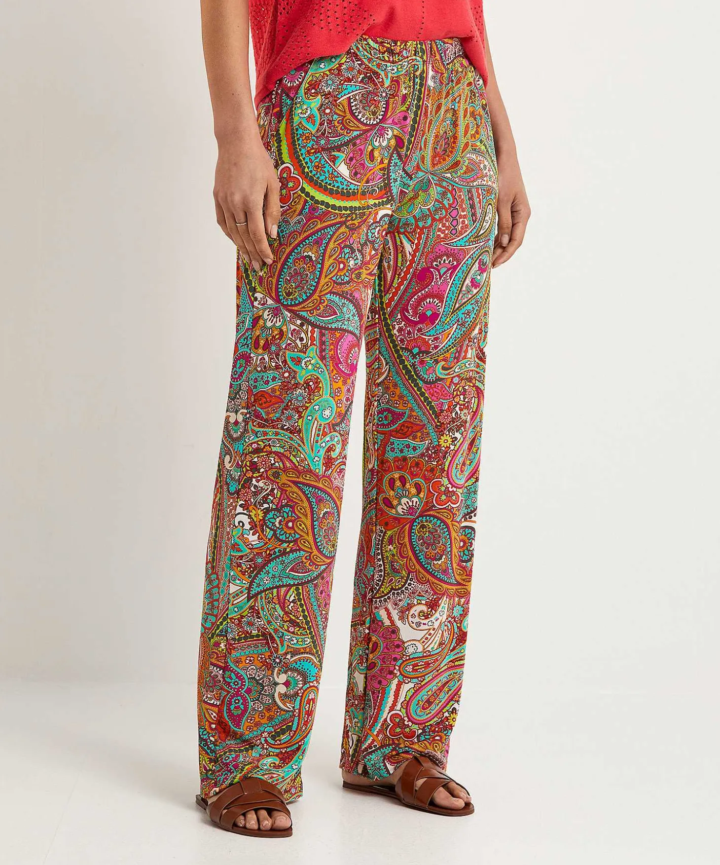 Giulia E Tu Slinky Broek Paisley