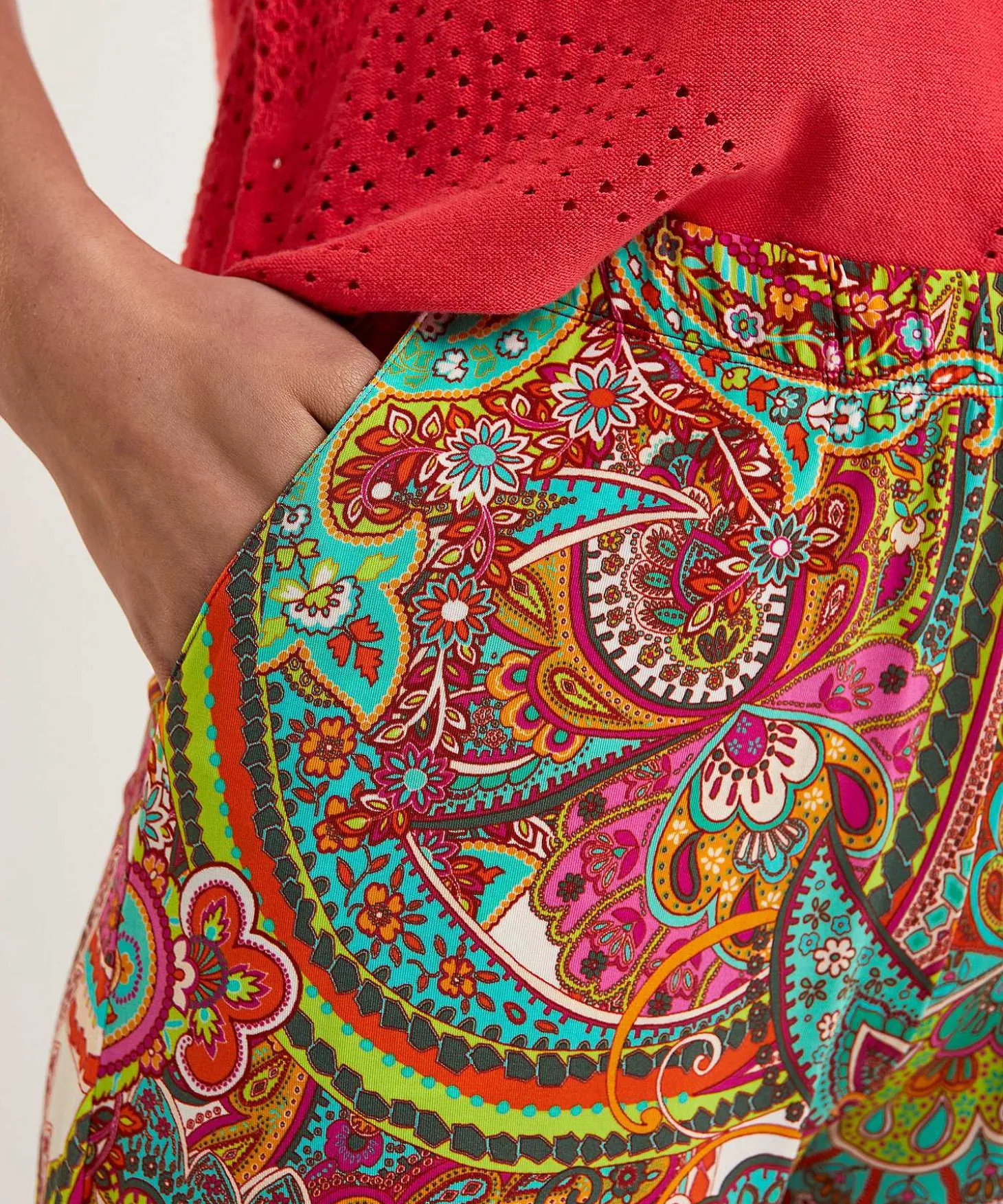 Giulia E Tu Slinky Broek Paisley