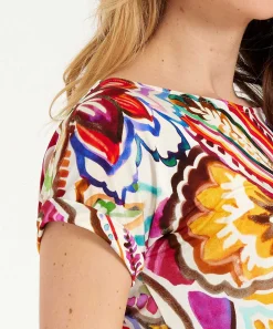 Giulia E Tu Slinky Top Maxi-Paisley
