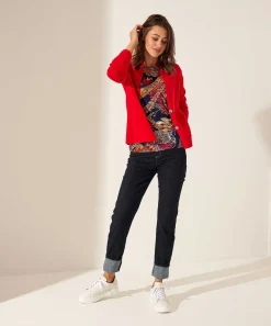 Giulia E Tu Slinky Top Multicolor Paisley