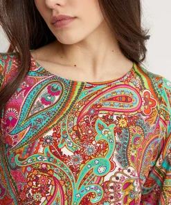 Giulia E Tu Slinky Top Paisley