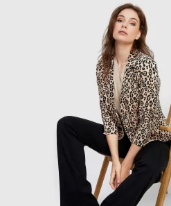 Giulia E Tu Sweat Blazer Animalprint