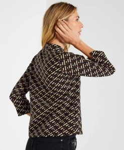 Giulia E Tu Top Grafisch Jacquard