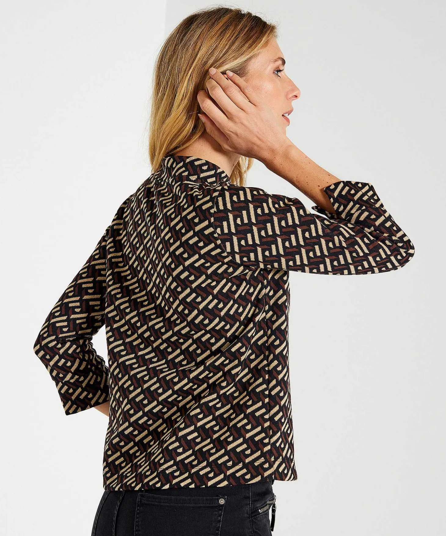 Giulia E Tu Top Grafisch Jacquard