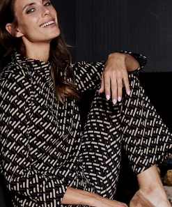 Giulia E Tu Top Grafisch Jacquard