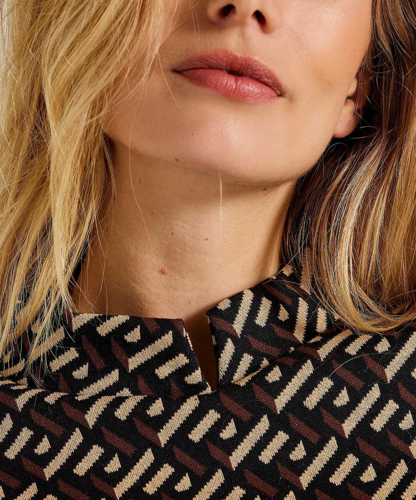 Giulia E Tu Top Grafisch Jacquard