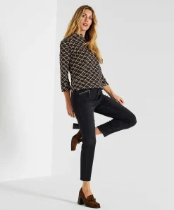 Giulia E Tu Top Grafisch Jacquard