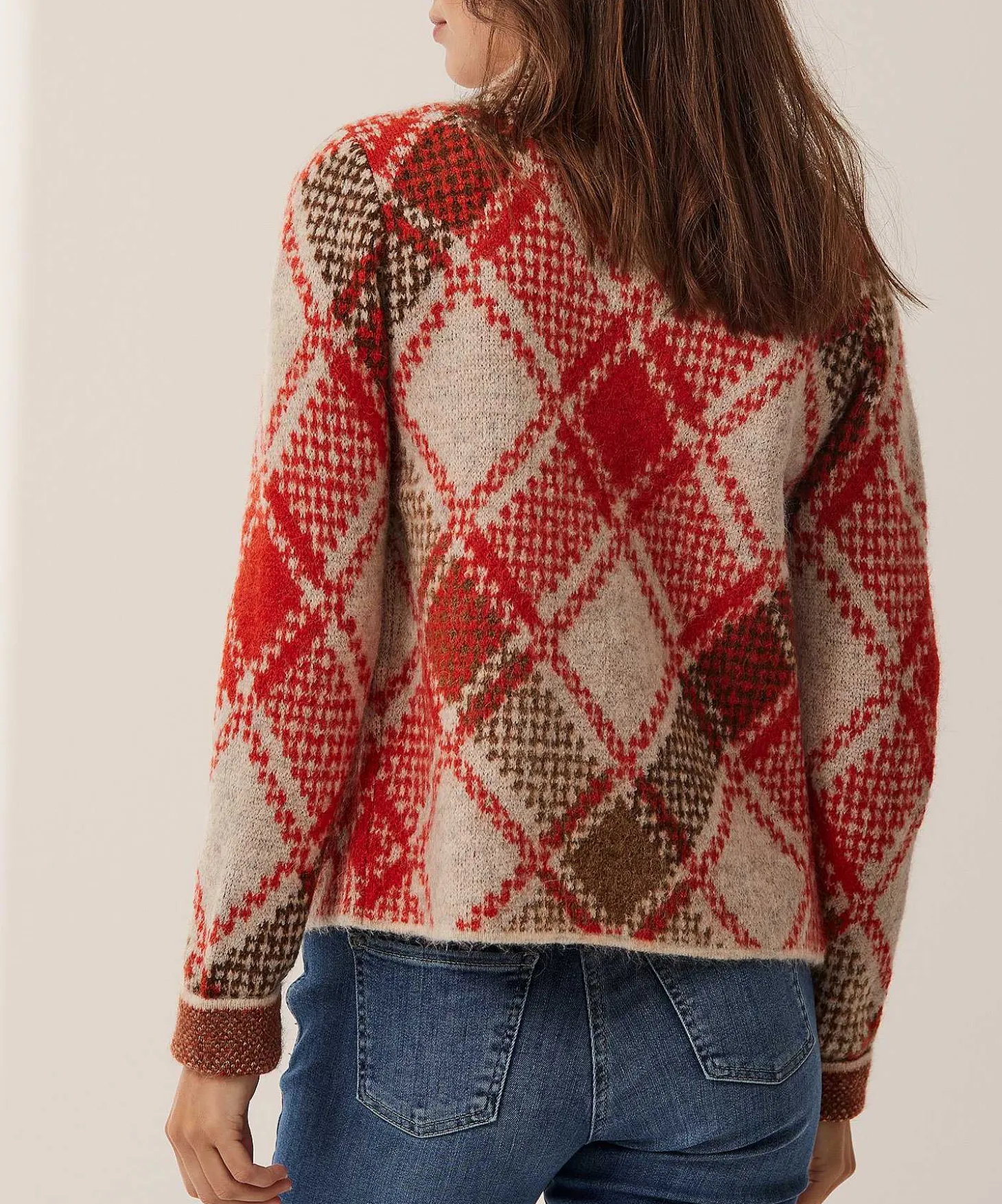 Giulia E Tu Vest Wolmix Fancy Argyle