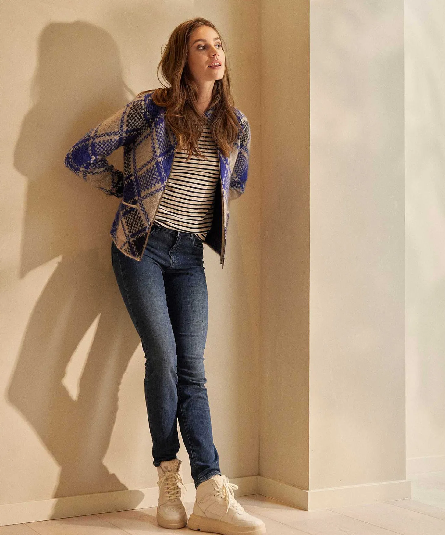Giulia E Tu Vest Wolmix Fancy Argyle