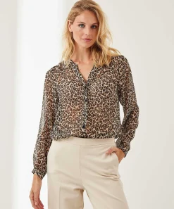 Giulia E Tu Voile Blouse All-Overprint