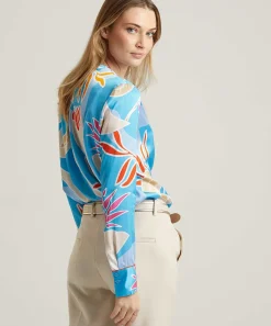 Herzen's Angelegenheit Blouse Zijde Aquarius Print