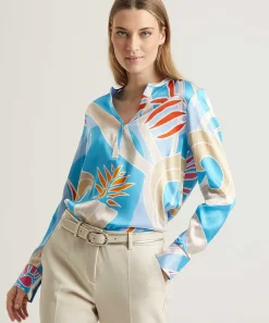 Herzen's Angelegenheit Blouse Zijde Aquarius Print