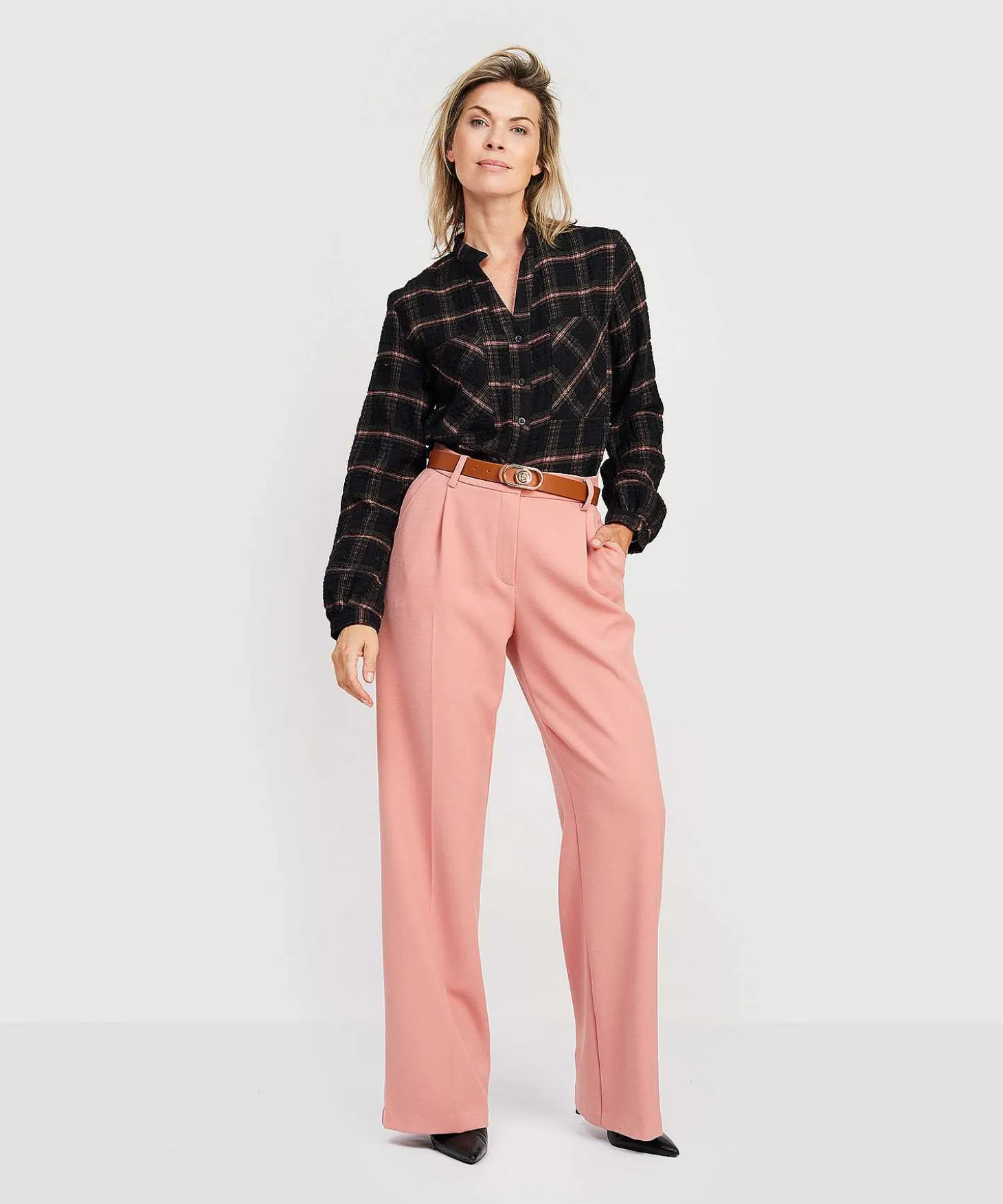 Jane Lushka Blouse Geruit Rama
