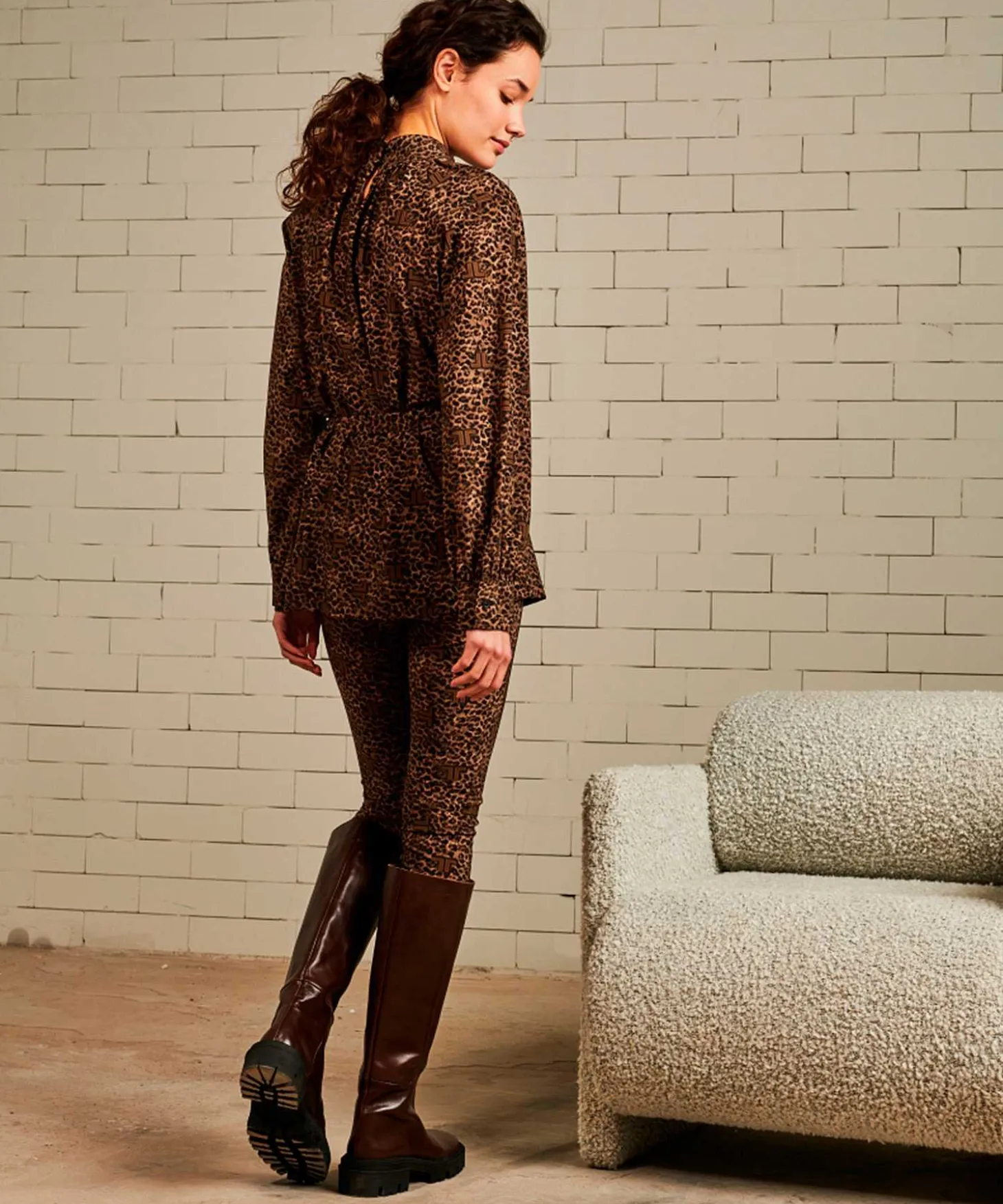 Jane Lushka Lange Blouse Grace Dierprint