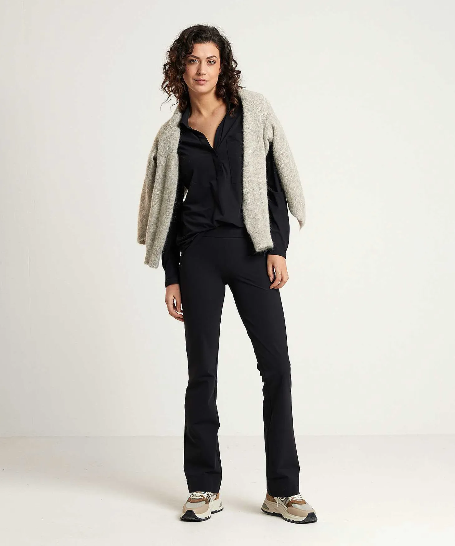 Japan Tky Flared Broek Travelstof Zaya