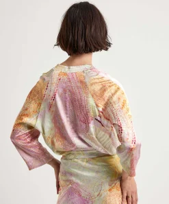 Japan Tky Silky Blouse Met Print Nima