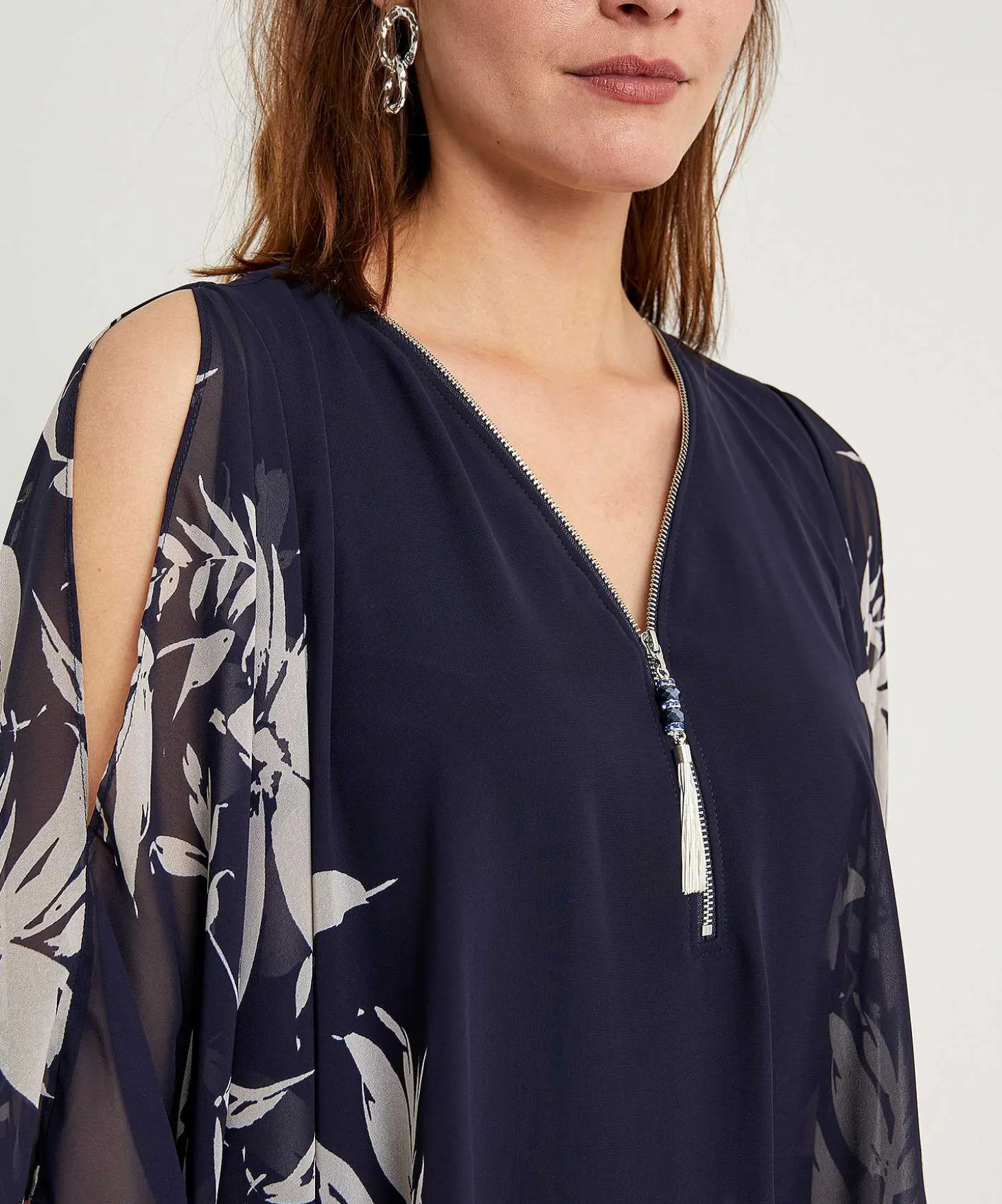 Joseph Ribkoff Blouse Voile Mouwen