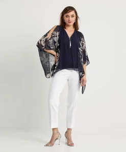 Joseph Ribkoff Blouse Voile Mouwen