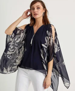 Joseph Ribkoff Blouse Voile Mouwen