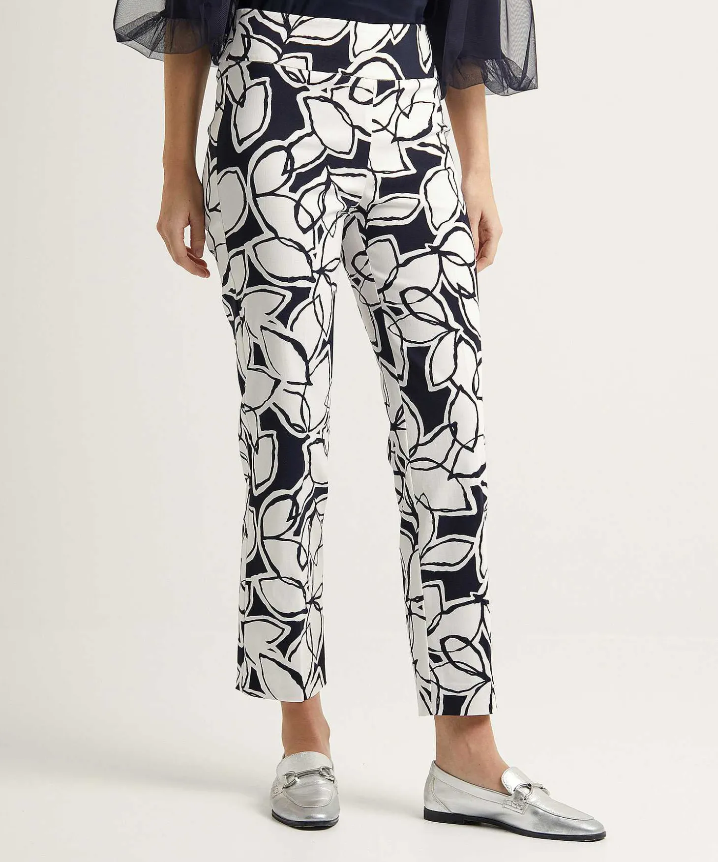 Joseph Ribkoff Heavy Viscose Broek Bladprint
