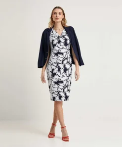 Joseph Ribkoff Jurk Bladprint