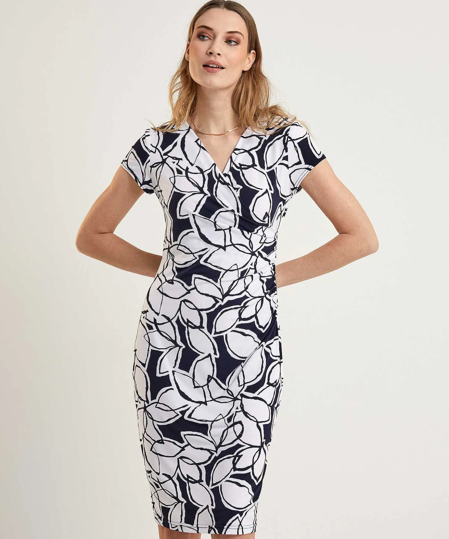 Joseph Ribkoff Jurk Bladprint