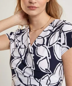 Joseph Ribkoff Jurk Bladprint