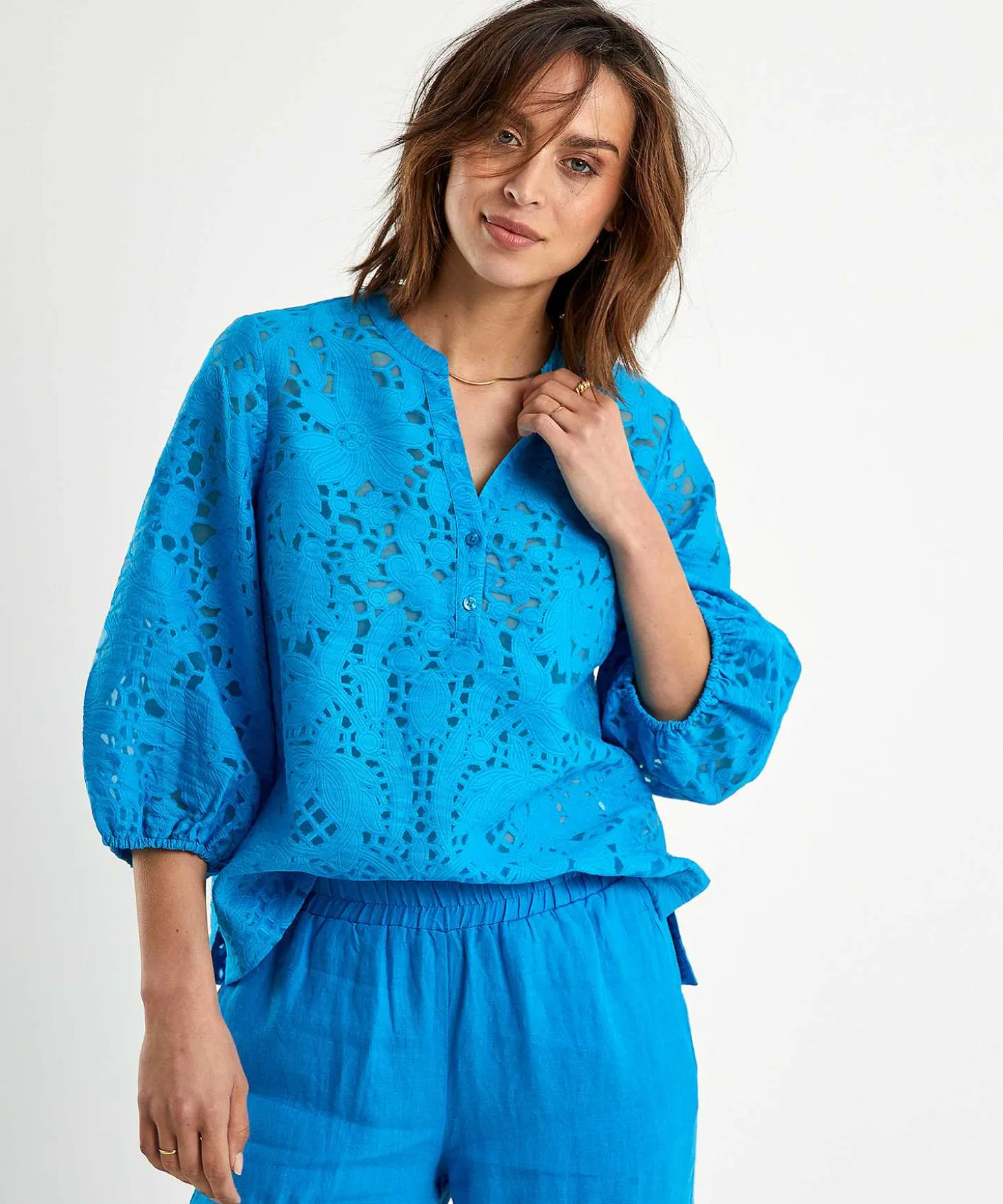 Kyra Ausbrenner Blouse Bloemen Tamara