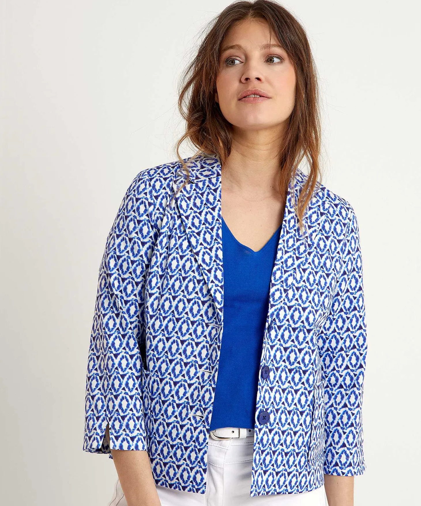 Kyra Blazer Tie-Dye Print Angelina