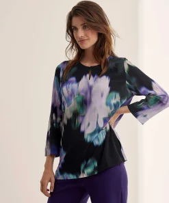 Kyra Blouse Faded Flower Print Wendy