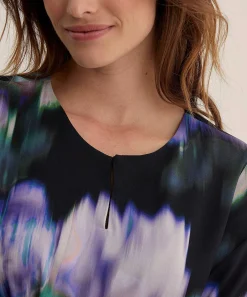 Kyra Blouse Faded Flower Print Wendy