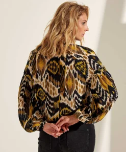 Kyra Blouse Ikatprint Vaiana