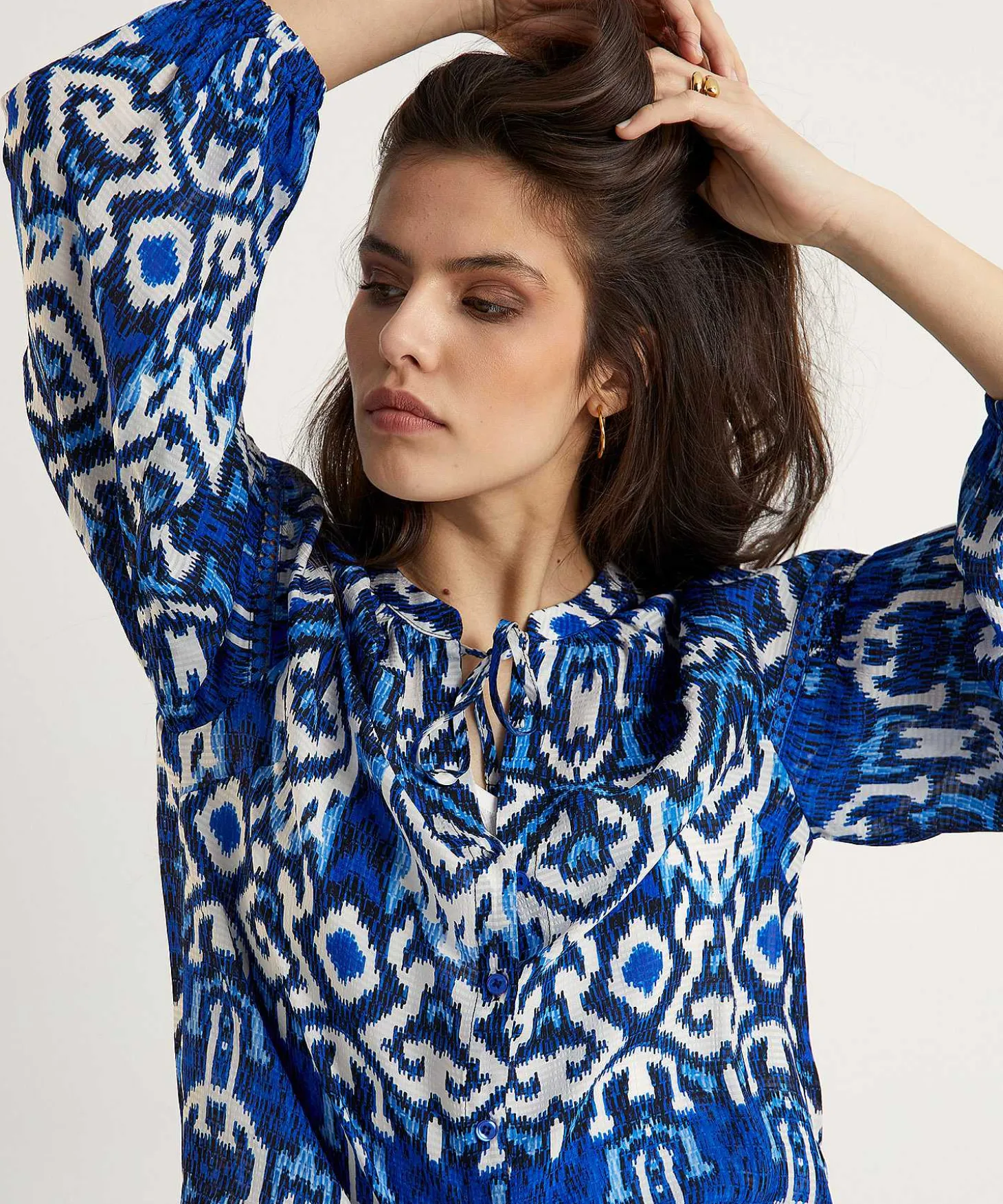 Kyra Blouse Ikatprint Vera