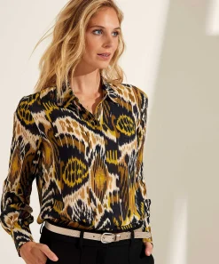 Kyra Blouse Ikatprint Vixie
