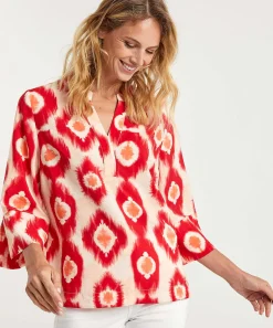 Kyra Blouse Tie-Dye Dot Netty