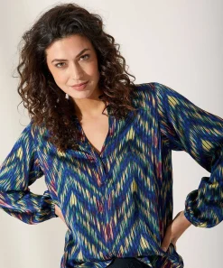 Kyra Blouse Transparant Streepmotief Danee
