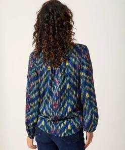 Kyra Blouse Transparant Streepmotief Danee