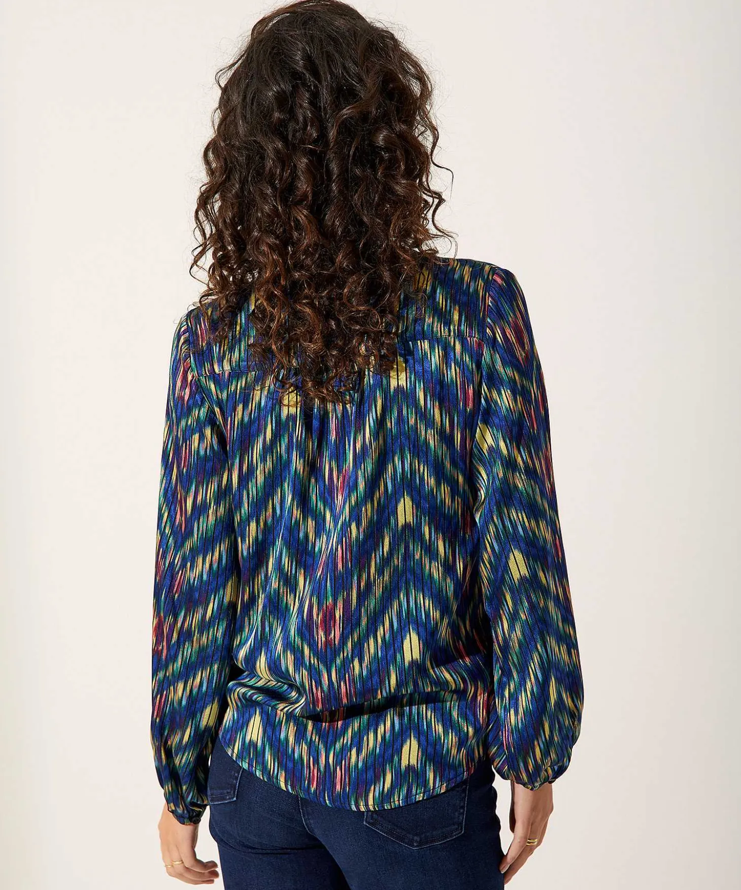 Kyra Blouse Transparant Streepmotief Danee