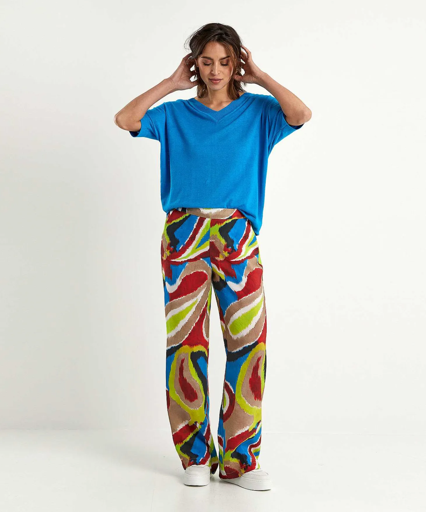 Kyra Broek Multicolor Eveline