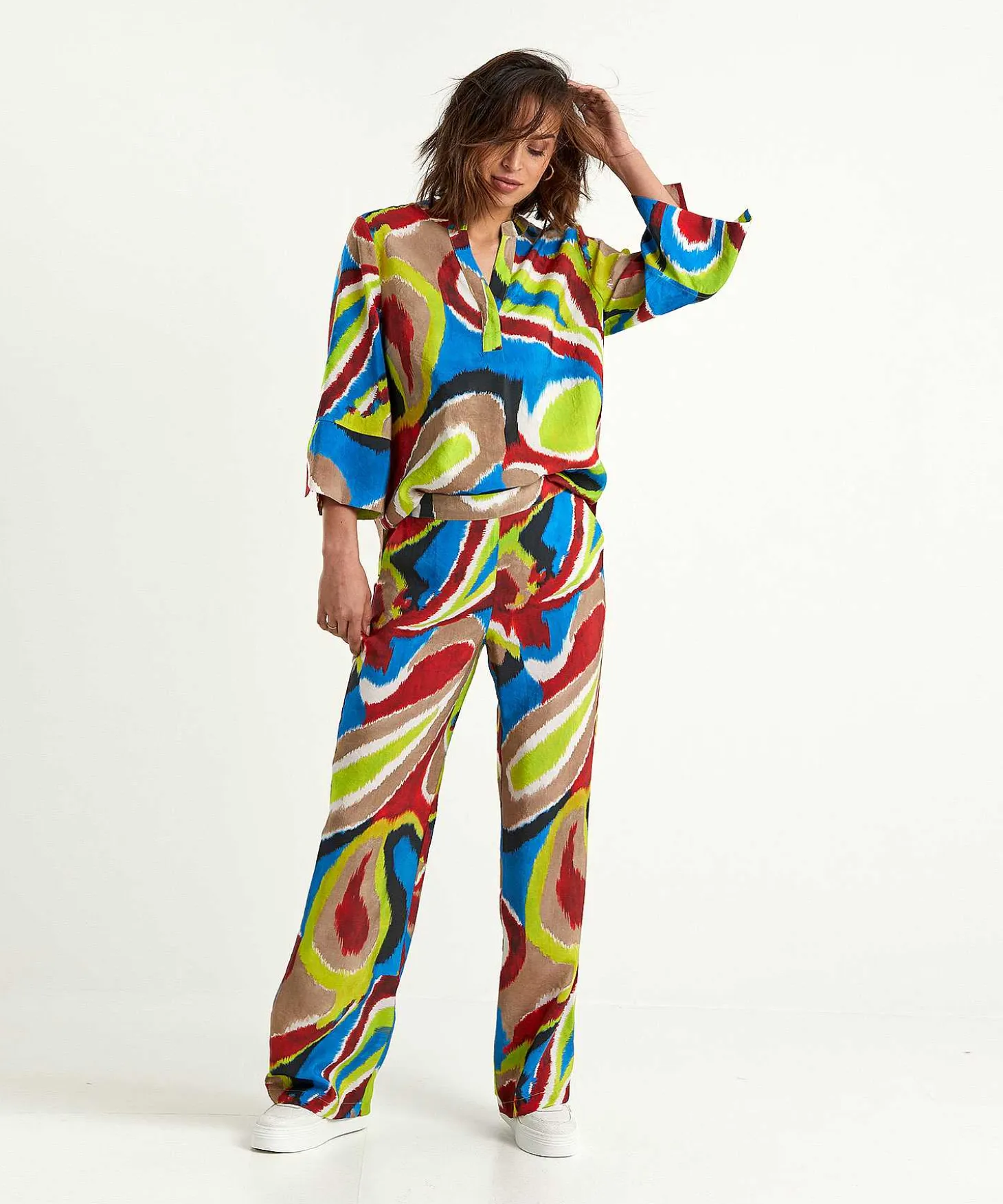 Kyra Broek Multicolor Eveline