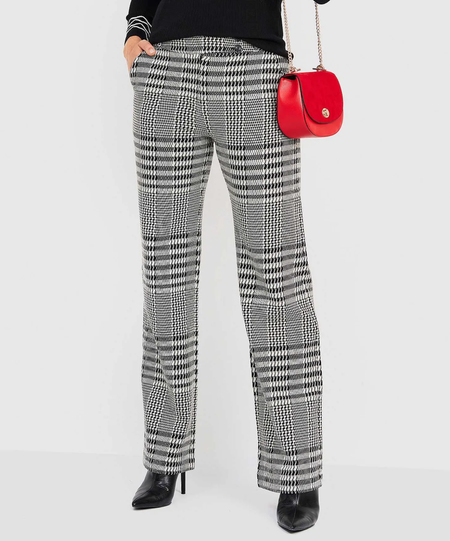 Kyra Broek Pied-De-Poule Nyssa