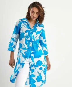 Kyra Cotton Voile Blousejurk Bloemen Bonnie