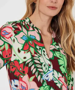 Kyra Doorknoopjurk Tropical Flower Marena