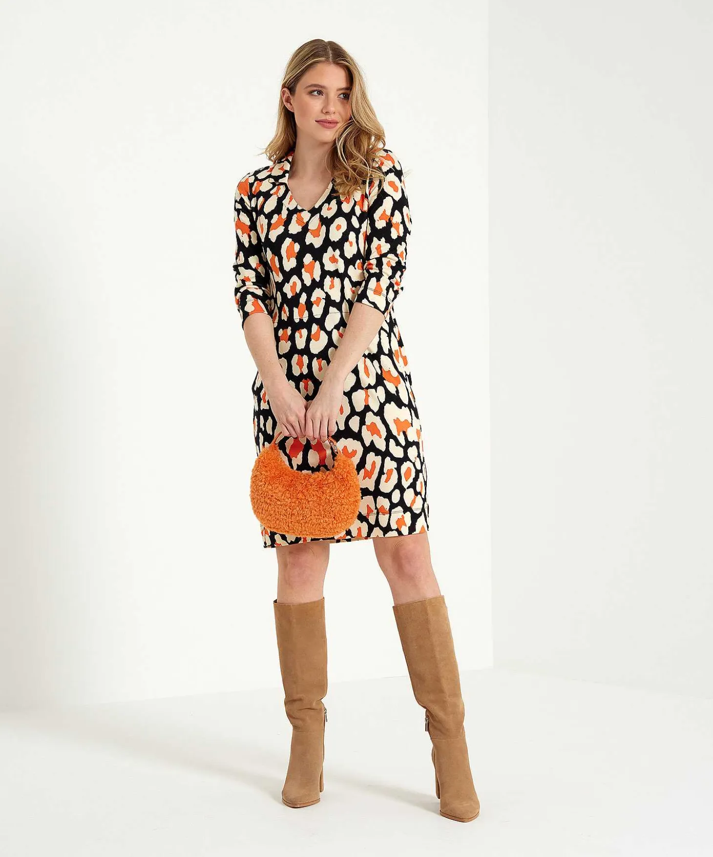 Kyra Jurk Animalprint Lilja