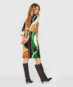 Kyra Jurk Grafische Print Merel